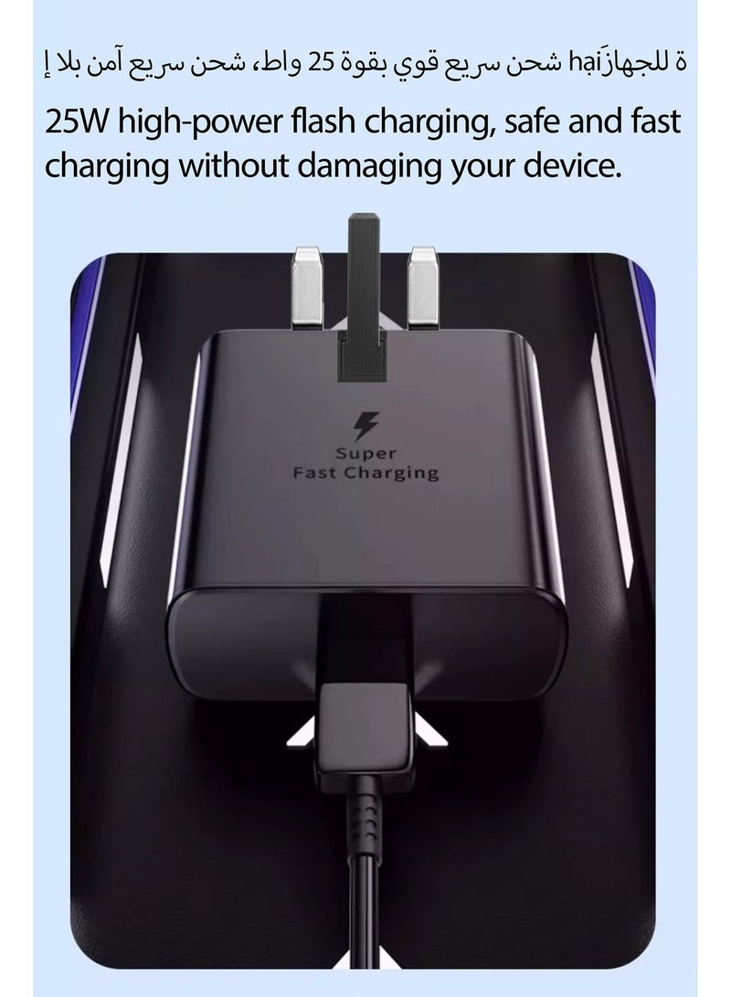 JOYFOCUS Fast Charger for Charger Head 25 watts, S23 Ultra S23 Plus S23 S23 S22 Ultra S22 S21 Ultra S21 S21 A54 A53 A52 A32 - Image 4